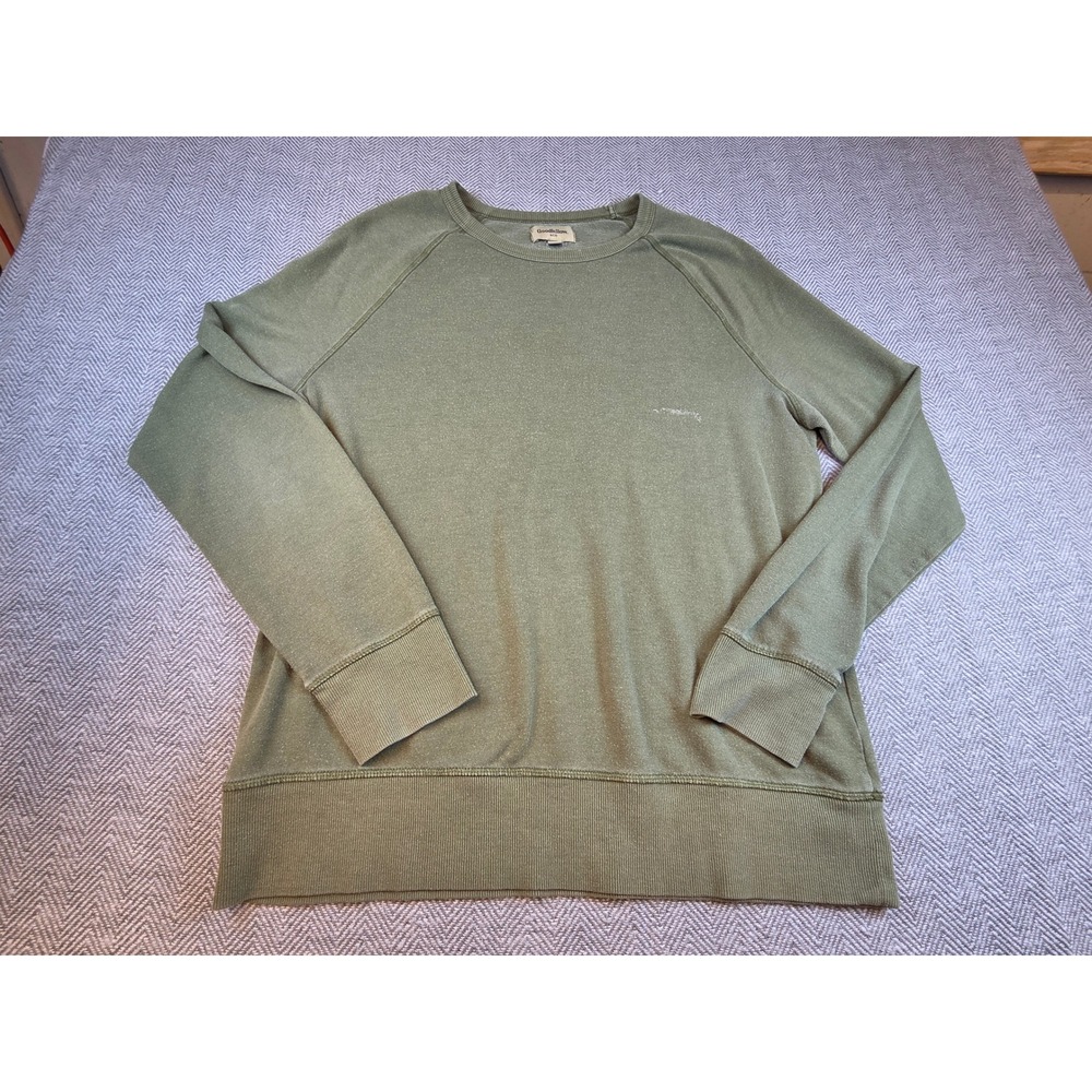 Goodfellow & Co Mens Olive Green Crew Neck Raglan Sweatshirt Size L - Picture 10 of 10